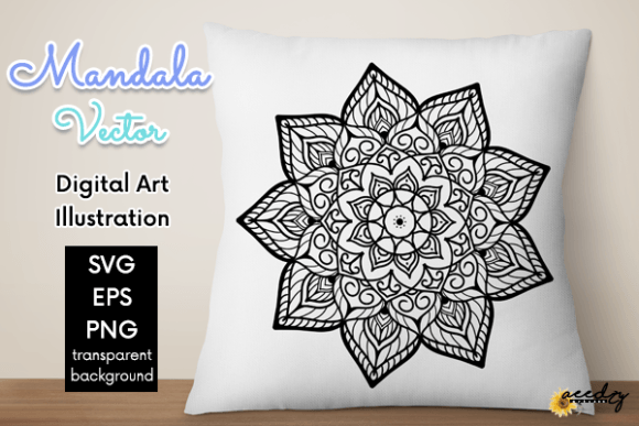 Download Black and White Mandala Vector - Black and white mandala Collection