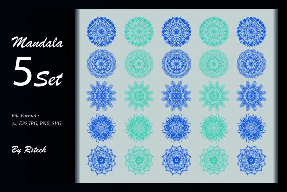 Download Mandala Ornamental Background Set - Mandala ornament Collection