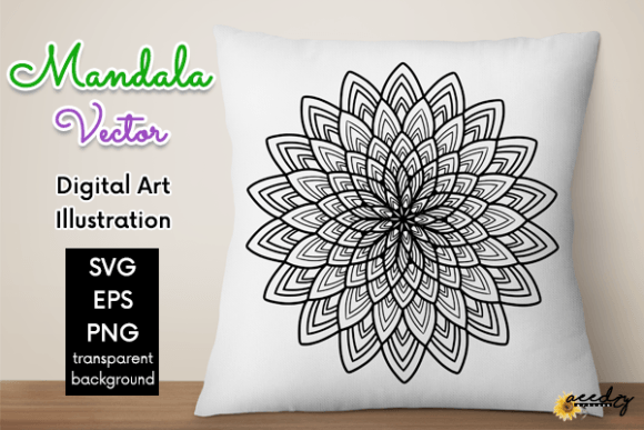 Download Black and White Mandala Vector - Black and white mandala Collection