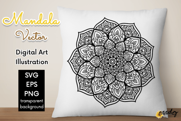 Download Black and White Mandala Vector - Black and white mandala Collection