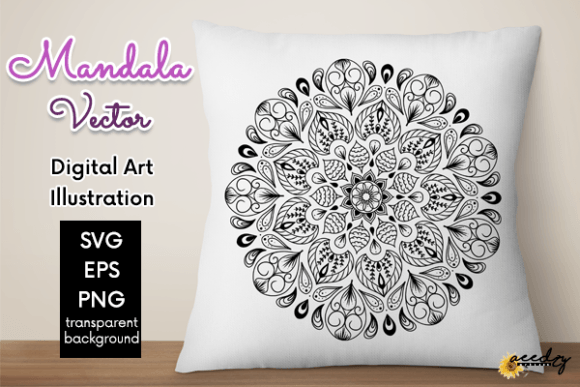 Download Black and White Mandala Vector - Black and white mandala Collection