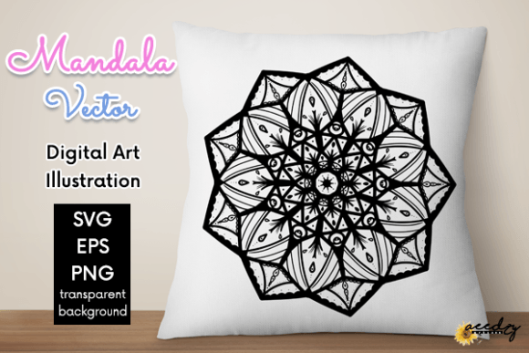 Download Black and White Mandala Vector - Black and white mandala Collection