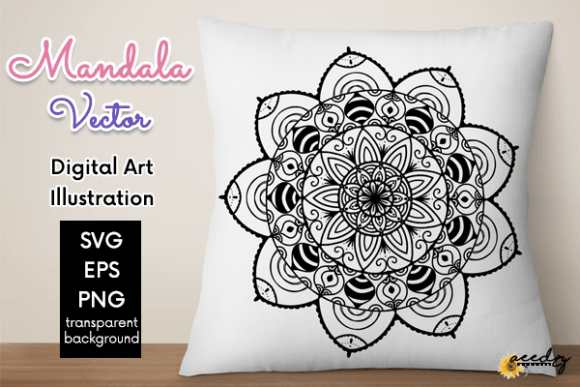 Download Black and White Mandala Vector - Black and white mandala Collection