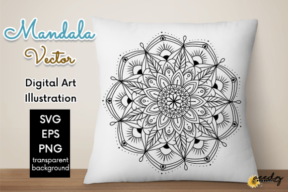 Download Black and White Mandala Vector - Black and white mandala Collection
